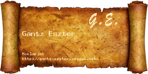 Gantz Eszter névjegykártya